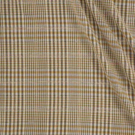 Yellow fantasy tweed checks
