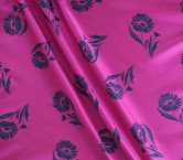 Mikado floral marron turquesa