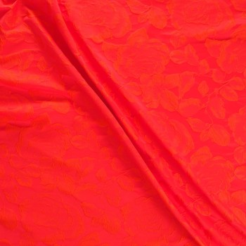 Jacq. cloqué reciclado rojo