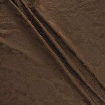 Brown jacq. recycled cloqué