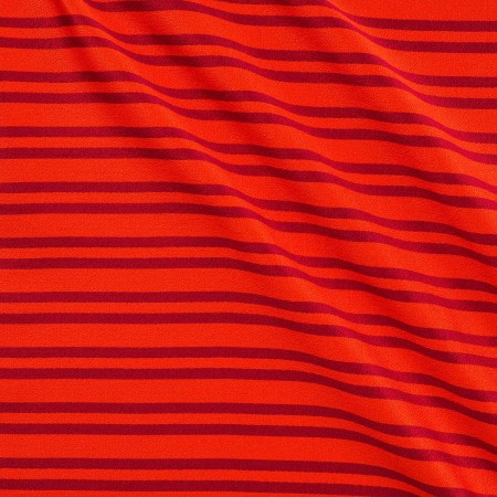 Jacquard raya bicolor naranja