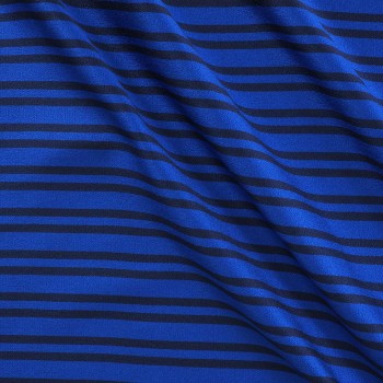 Blue two-color jacquard stripe