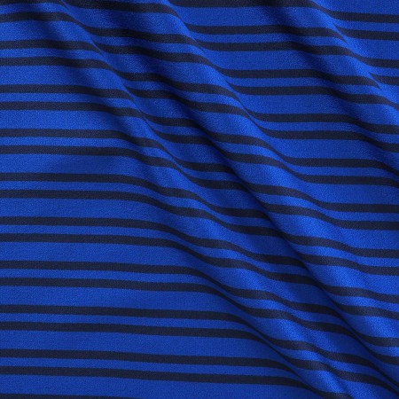 Jacquard raya bicolor azul