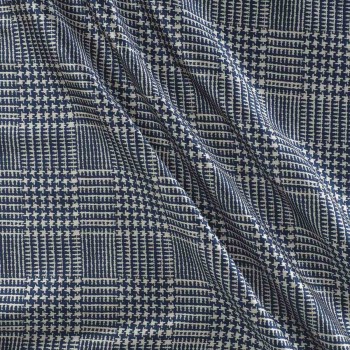 Blue  jacquard mikaqdo