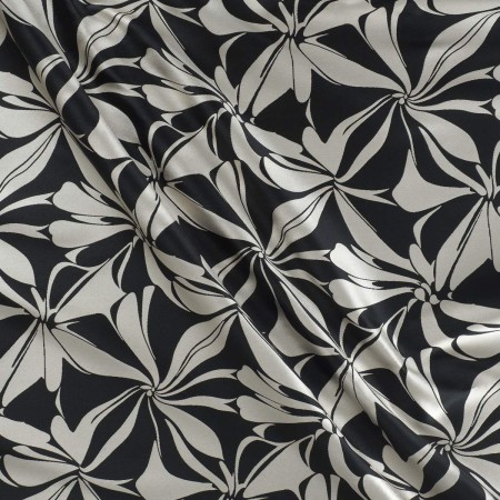Mikado jacquard negro