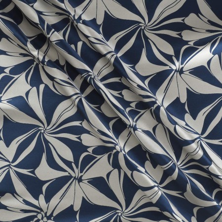 Mikado jacquard azul