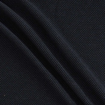 Blue jacquard wool lamé