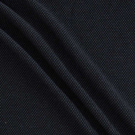 Blue jacquard wool lamé