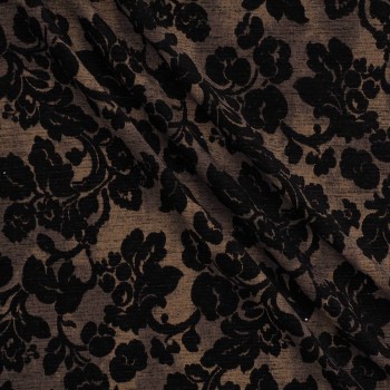 Black ornamental chiné
