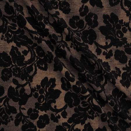 Chiné ornamental negro