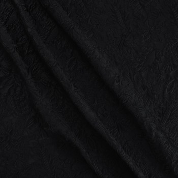 Black cloqué jacquard