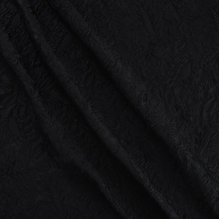 Jacquard cloqué negro