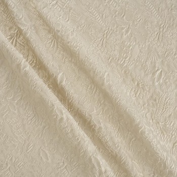 Jacquard cloqué beige