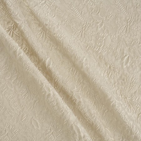 Jacquard cloqué beige
