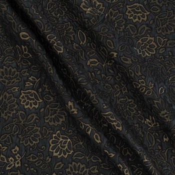 Grey jacq. floral lamé embossed