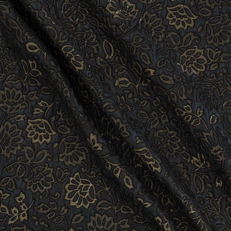 Jacq. floral relieve lamé gris
