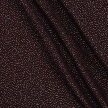 Jacquard geometrico lamè rojo