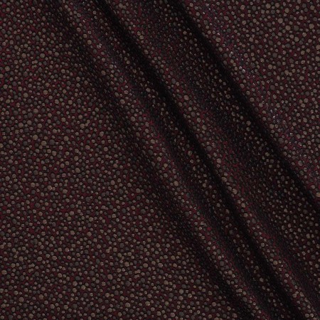 Jacquard geometrico lamè rojo