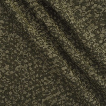 Green jacq. floral embellishment