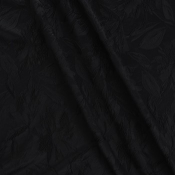 Black floral cloquet