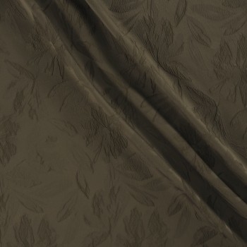 Olive green floral cloquet