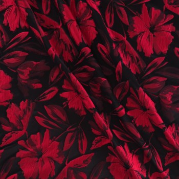 Cloquet floral rojo