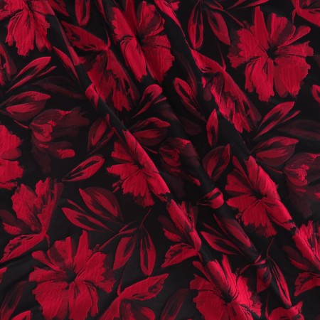 Cloquet floral rojo