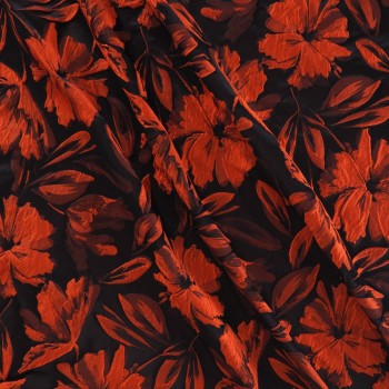 Cloquet floral naranja