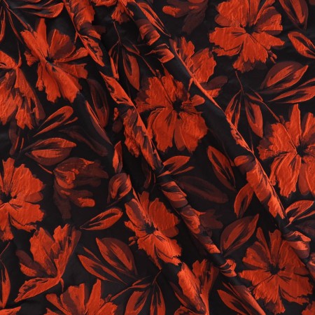 Cloquet floral naranja