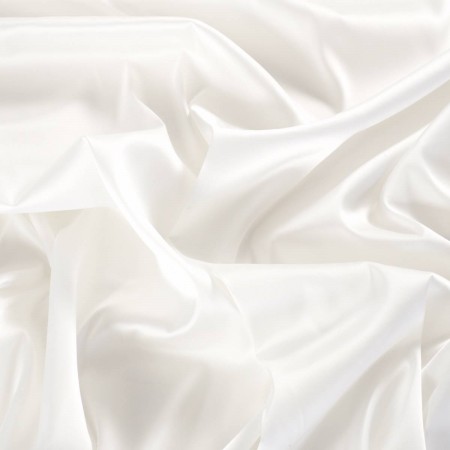 White roma light stretch satin