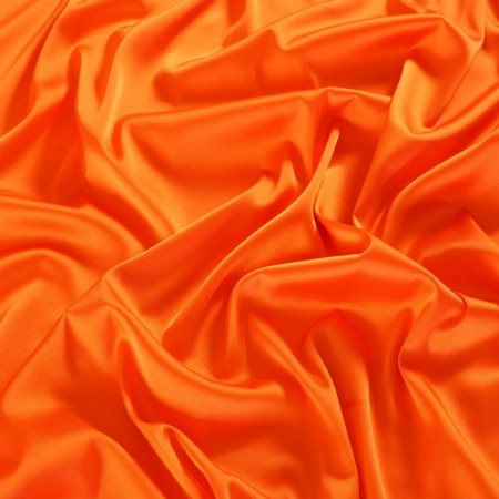 Orange roma light stretch satin