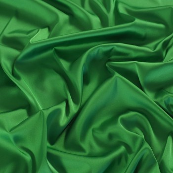 Green roma light stretch satin