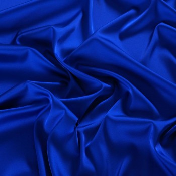 Blue roma light stretch satin