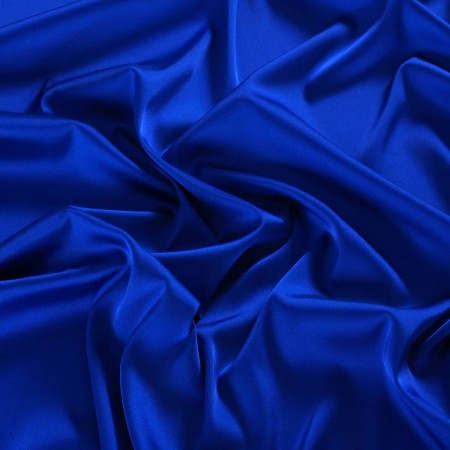 Blue roma light stretch satin