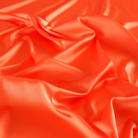 Coral roma light stretch satin