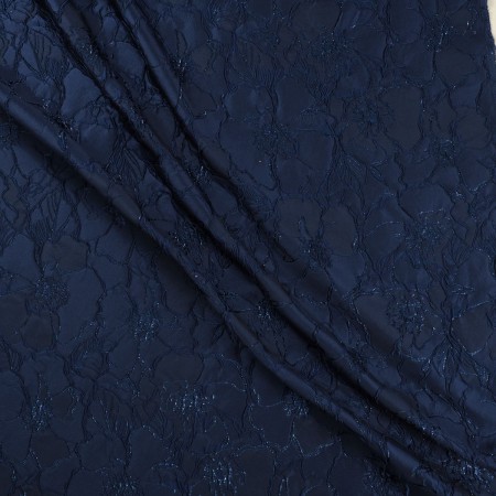 Blue jacq. floral lamé