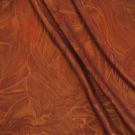 Jacquard lamè ondas naranja