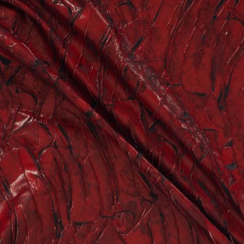 Jacq. gofrado abstracto rojo
