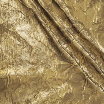 Jacquard relieve metalizado dorado