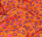 Multicolor jacquard floral design