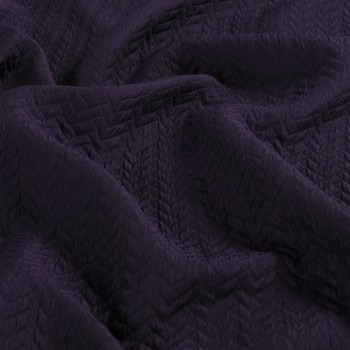 Jacquard acolchado violeta