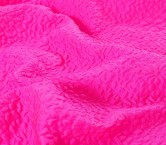 Acid fuxia embossed jacquard