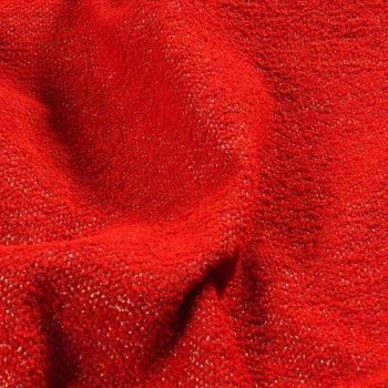 Red wool tweed  lame