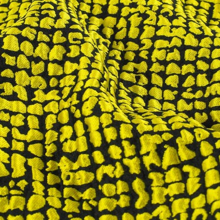 Jacq. geomÉtrico gofrado amarillo