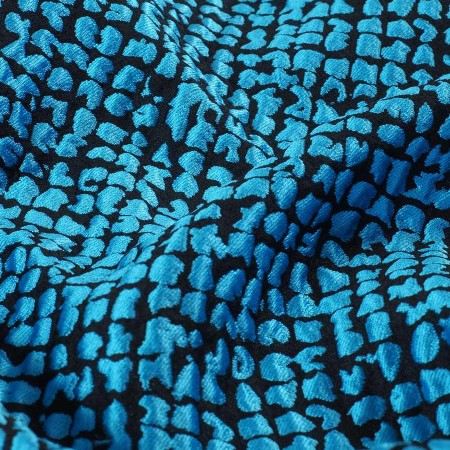 Jacq. geomÉtrico gofrado azul