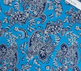 Jacquard ornamental azul