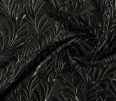 Black gold jacquard with relie