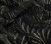 Black gold jacquard with relie