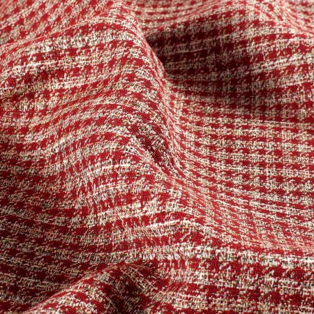 Red jacquard  houndstooth