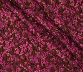 Brown pink floral quilted jacq